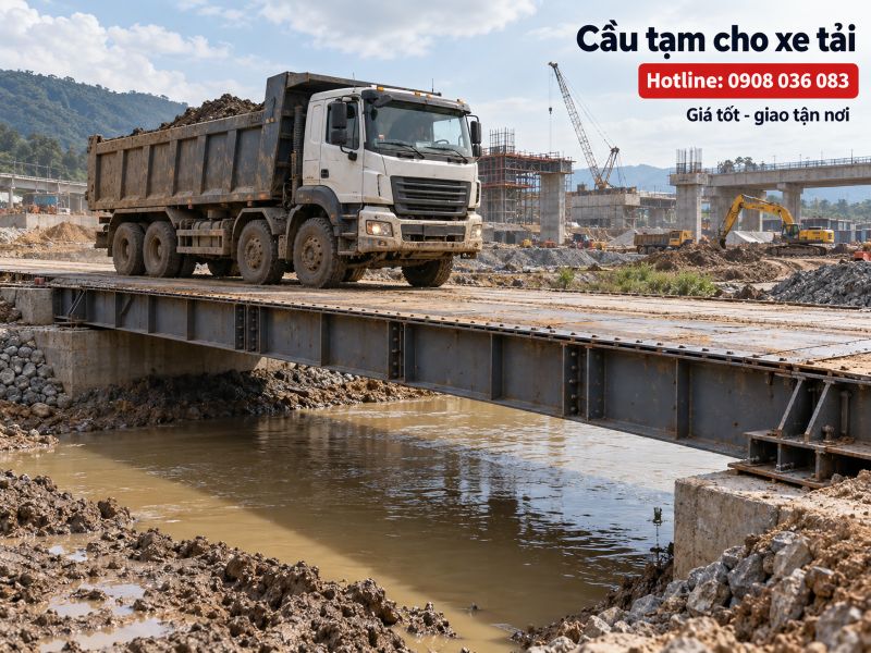 Dịch vụ cho thuê cầu tạm công trình - Thi công nhanh, chịu tải tốt